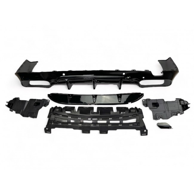Suitable for Mercedes C257 CLS diffuser + exhaust pieces (BLACK) 