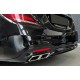 Diffuser + Exhaust pieces (CHROME) for Mercedes S  W222 Facelift