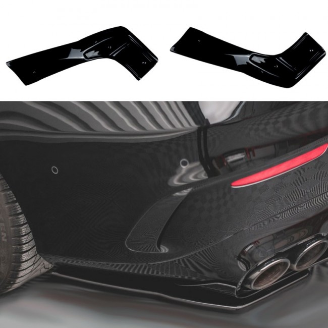 SIDE SPLITTER SPOILER DIFFUSER APRON FITS MERCEDES C118 X118 CLA-CLASS 35 & 45 AMG