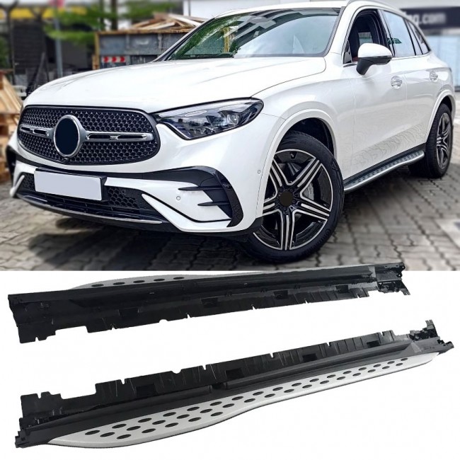 Aluminum running boards with anti-slip nubs - side steps suitable for Mercedes X254 SUV & C254 Coupe