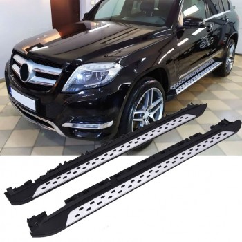 Aluminum running boards with anti-slip nubs - side steps suitable for Mercedes X204 GLK 2008-2015