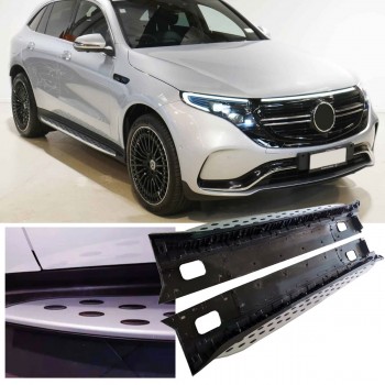 Aluminum running boards with anti-slip nubs - side steps suitable for Mercedes N293 EQC SUV