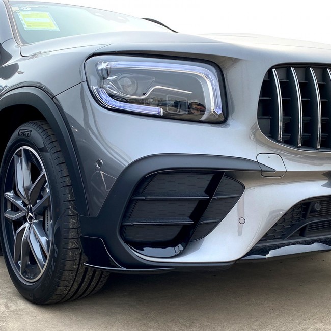 SPLITTER VORNE SCHWARZ PASST FÜR MERCEDES X247 GLB AMG PAKET