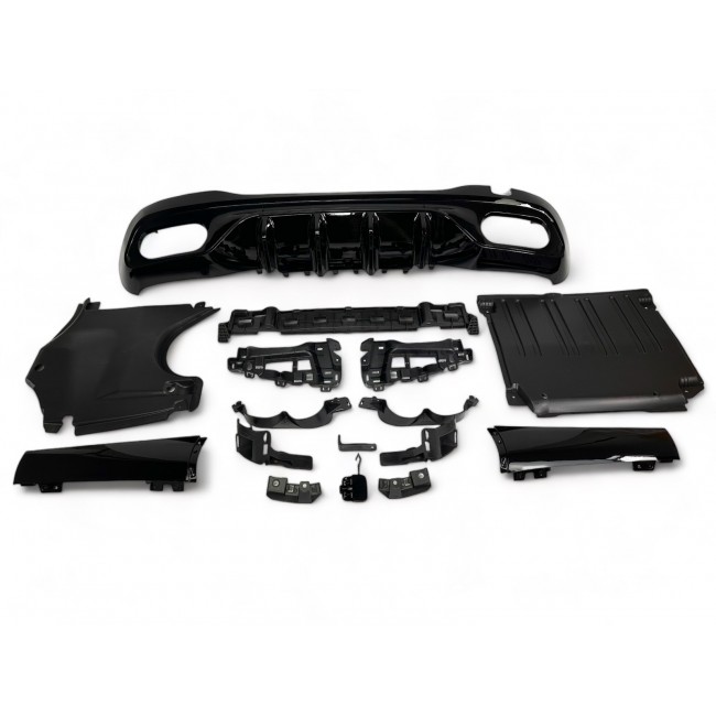 Diffusor + exhaust tips (CHROME) fits for Mercedes W206 S206