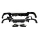 DIFFUSER + EXHAUST PIECES (CHROME) SUITABLE FOR BMW 3 SERIES G20 / G20 2019-2022 with M package