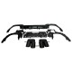 DIFFUSER + EXHAUST PIECES BLACK SUITABLE FOR BMW 3 SERIES G20 / G20 2019-2022 with M package