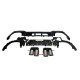 DIFFUSER + EXHAUST PIECES (CHROME) SUITABLE FOR BMW 3 SERIES G20 / G20 2019-2022 with M package