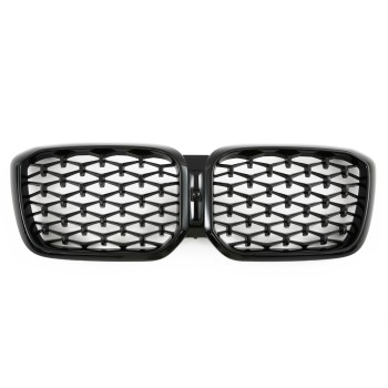 FITS BMW X3 X4 G01 G02 LCI RADIATOR GRILLE GLOSS BLACK DIAMOND