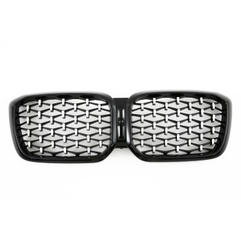 FITS BMW X3 X4 G01 G02 LCI RADIATOR GRILLE CHROME BLACK DIAMOND