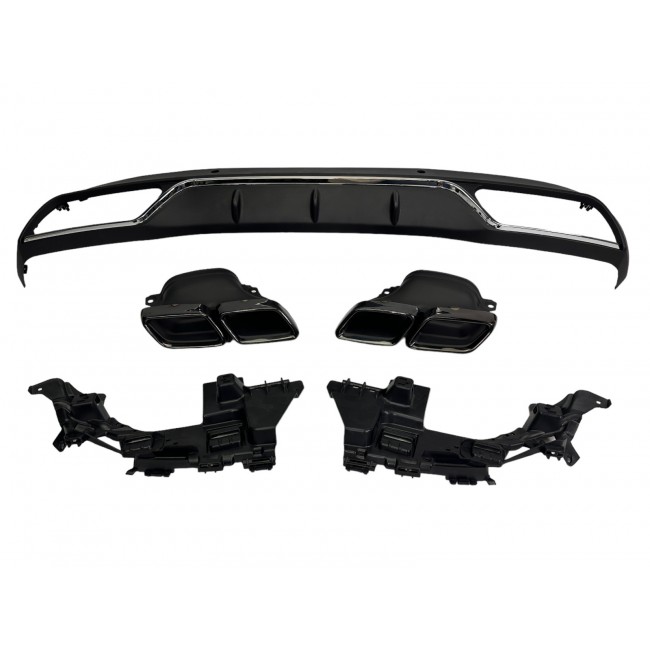 Rear spoiler diffuser in the C63 fits for Mercedes W205 standard equipment