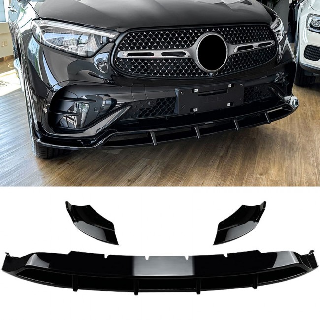 Splitter front spoiler spoiler lip fits for Mercedes X254 C254 GLC with AMG package