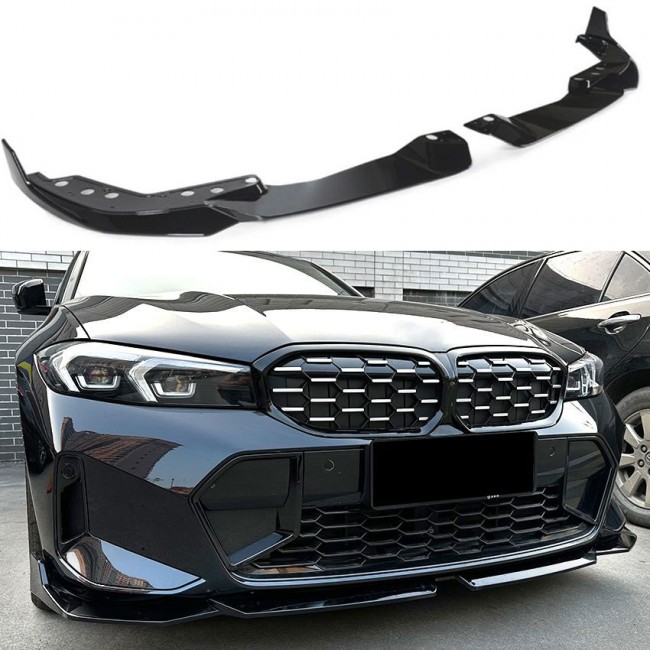 Splitter front spoiler lip fits for BMW 3 Series G20 G21 LCI from 07/2022 with M-Sport package