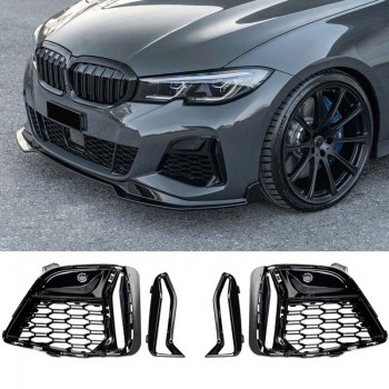 Bumper grille M340i OPTICS BLACK suitable for BMW 3 Series G20 G21 pre-LCI with M-Sport package 2019-2022
