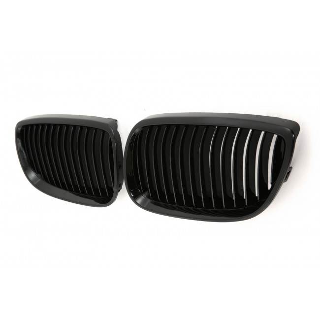 GRILL FITS BMW E92 E93 06-10 SPORT 08+ SINGLE SLAT GLOSSY BLACK 