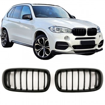 GRILLE FITS FOR BMW X5 / X6 F15 F16 SPORT SINGLE SLAT GLOSS BLACK 