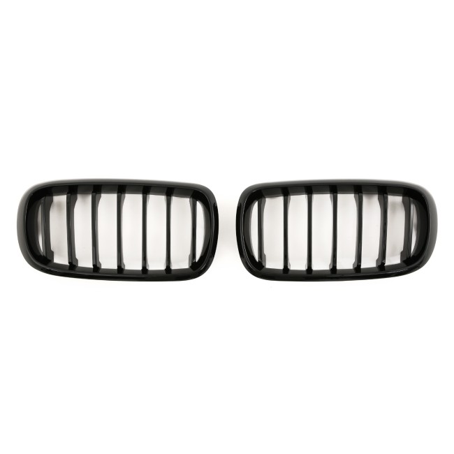 GRILLE FITS FOR BMW X5 / X6 F15 F16 SPORT SINGLE SLAT GLOSS BLACK 