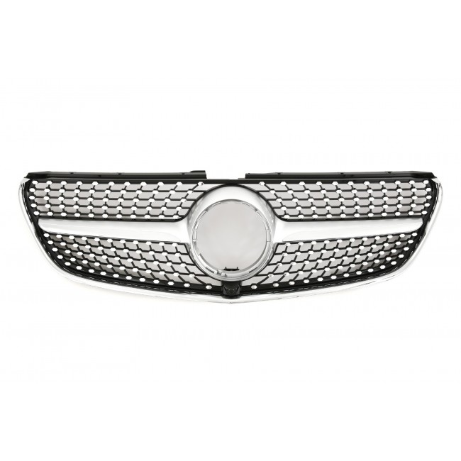 Sport Diamant Grill Kühlergrill 360° passt für Mercedes W447 V-Klasse