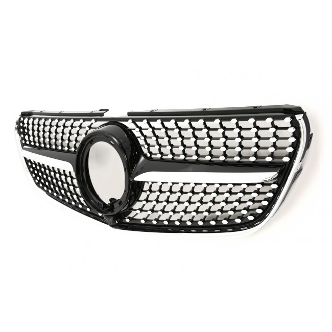 Sport Diamant Grill Kühlergrill passt für Mercedes W447 V-Klasse Facelift + AMG-Line