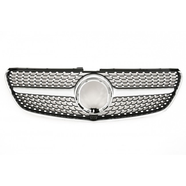 Sport Diamant Grill Kühlergrill passt für Mercedes W447 V-Klasse Facelift + AMG-Line