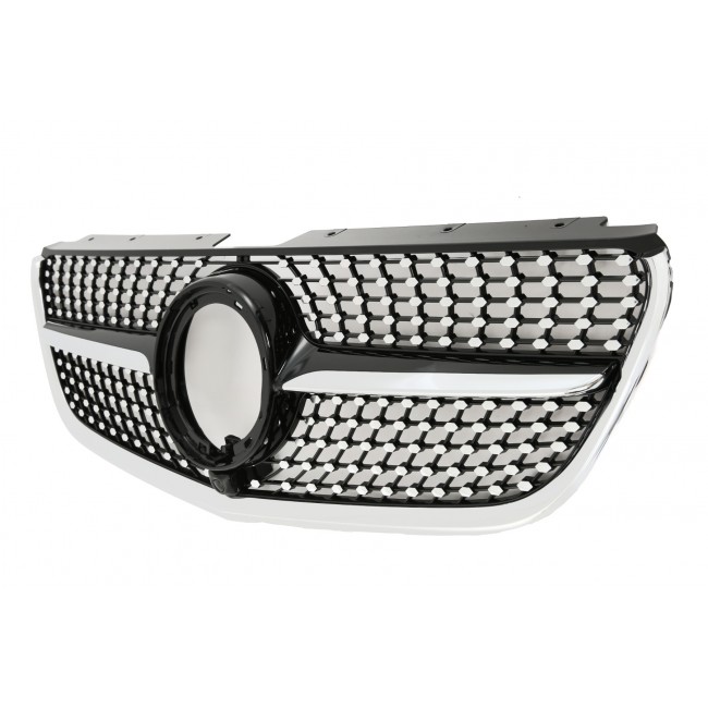 Sport Diamant Grill Kühlergrill passt für Mercedes W447 VITO Facelift