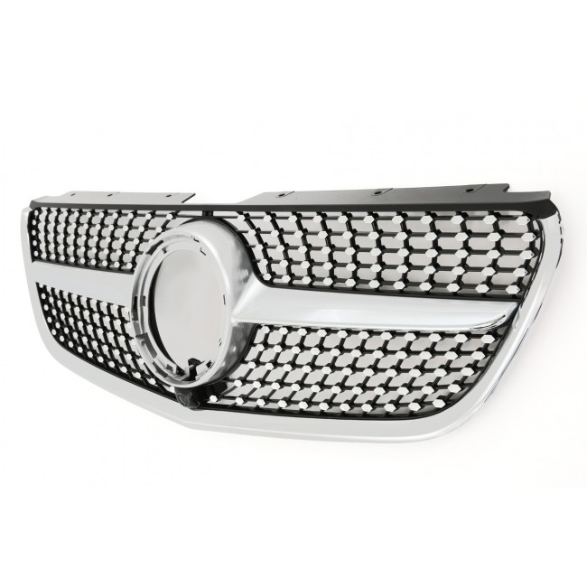 Sport Diamant Grill Kühlergrill passt für Mercedes W447 VITO Facelift