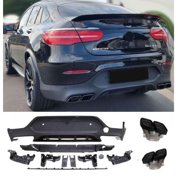 For Mercedes C253 GLC COUPE rear spoiler diffuser 