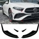 AERO FLAPS SPLITTER BLACK Front suitable for Mercedes W177 A-Class facelift