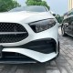 AERO FLAPS SPLITTER BLACK Front suitable for Mercedes W177 A-Class facelift