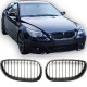 Grille suitable for BMW 5-Series E60 and E61 single bar gloss black