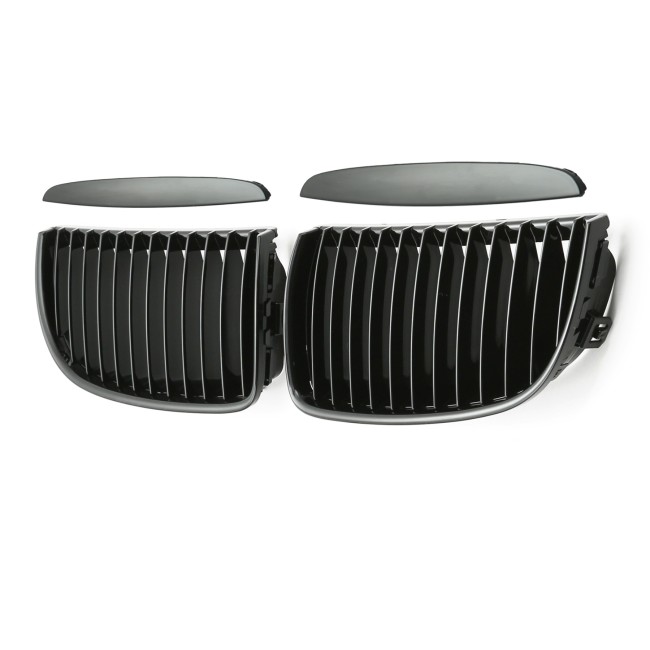 GRILLE FITS FOR BMW E90 E91 SPORT 05-07 GLOSS BLACK 