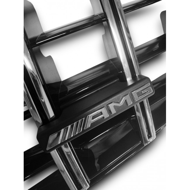 Bracket + AMG logo fits for GERMANCARPARTS GCP Panamericana Grills
