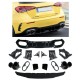 Rear spoiler diffuser + exhaust trims (BLACK) for Mercedes W177