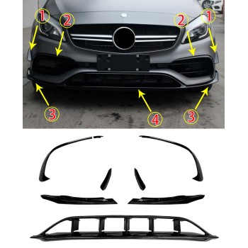 FRONTSPOILER FRONT SPOILER fits for Mercedes W176 A-Class FACELIFT