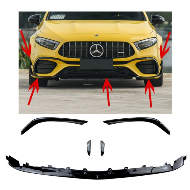 FRONT SPOILER FRONT SPOILER fits for Mercedes W177 A45 AMG