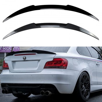 Rear spoiler spoiler lip fits for BMW 1 Series E82 Coupé LCI (Facelift) glossy black