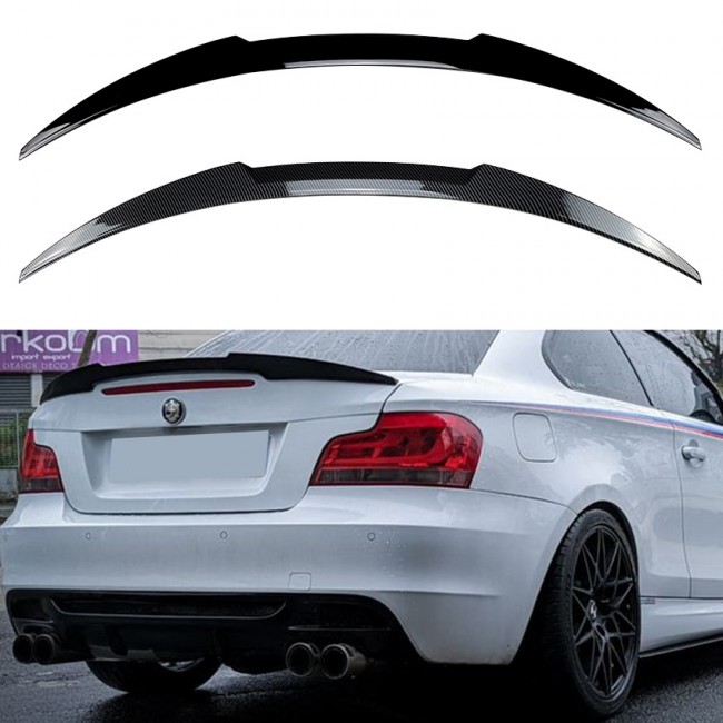 Rear spoiler spoiler lip fits for BMW 1 Series E82 Coupé LCI (Facelift) glossy black