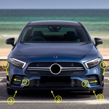 FRONT SPOILER FRONT SPOILER fits for Mercedes W177 AMG-Line + A35 AMG