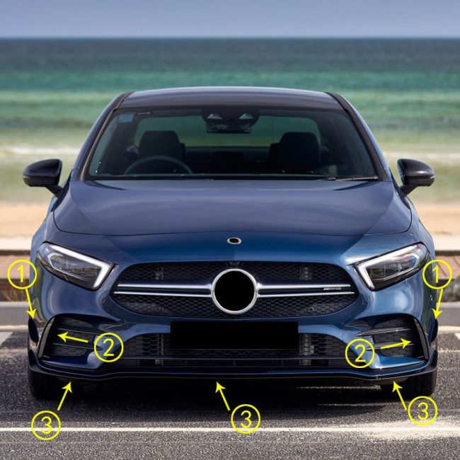 FRONT SPOILER FRONT SPOILER fits for Mercedes W177 AMG-Line + A35 AMG