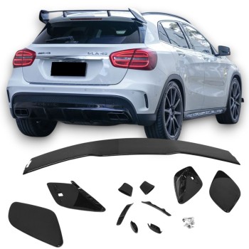 SPOILER ROOF SPOILER REAR WING BLACK FOR MERCEDES X156 GLA