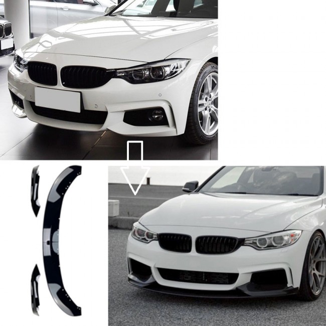 Splitter front spoiler lip fits for BMW 4 Series F32 F33 F36 with M-Sport package
