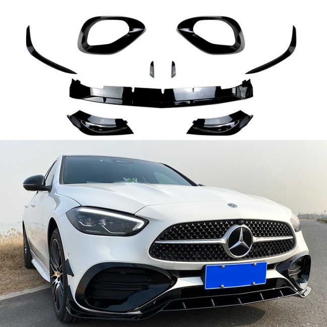 Front spoiler lip spoiler suitable for W206 S206 C-Class AMG Line