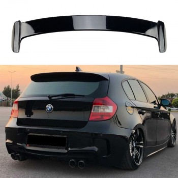 Roof spoiler spoiler lip spoiler fits for BMW 1 Series E81 E87 glossy black