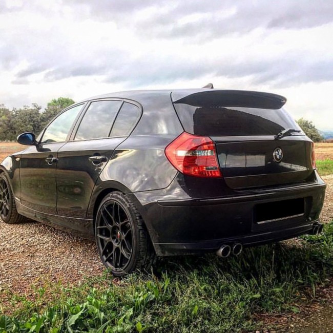 Roof spoiler spoiler lip spoiler fits for BMW 1 Series E81 E87 glossy black