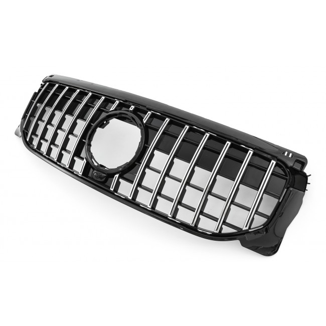 Grille Sport Chrome / Black fits for Mercedes X247 GLB PANAMERICANA GT LOOK