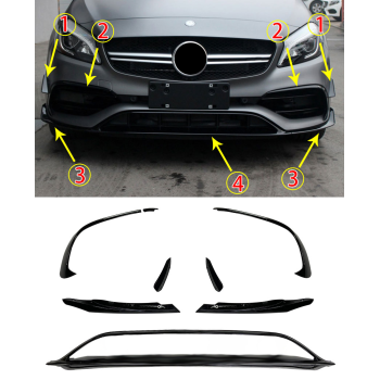 FRONTSPOILER FRONT SPOILER fits for Mercedes W176 A-Class FACELIFT