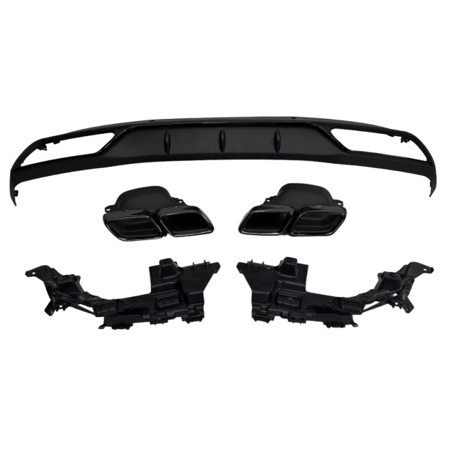 Rear spoiler diffuser in the C63 fits for Mercedes W205 standard equipment