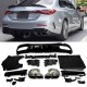 Diffusor + exhaust tips (CHROME) fits for Mercedes W206 S206