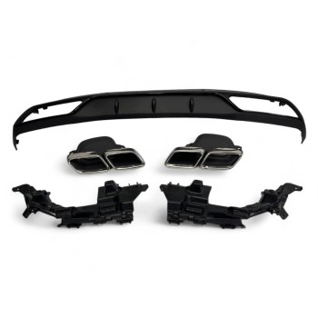 Rear spoiler diffuser in the C63 fits for Mercedes W205 standard equipment