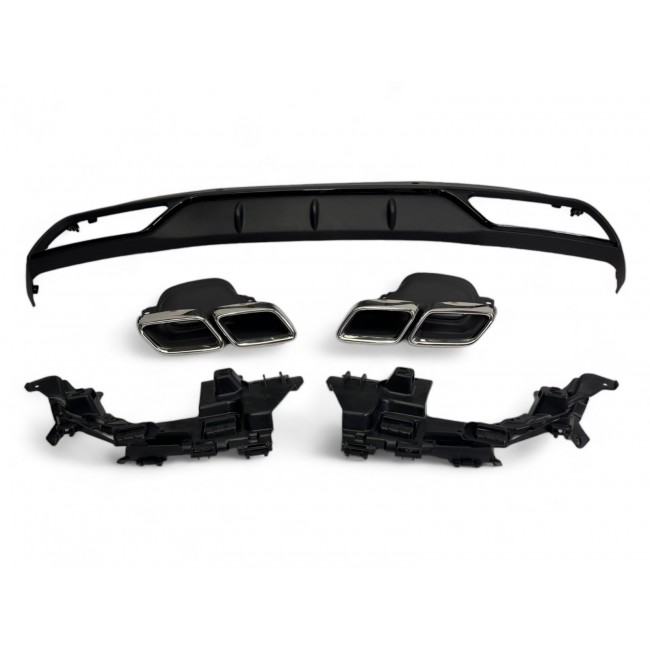 Rear spoiler diffuser in the C63 fits for Mercedes W205 standard equipment