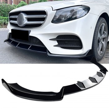 Splitter front spoiler lip fits for Mercedes W213 + C238 AMG Line 2016-2020 (pre-facelift